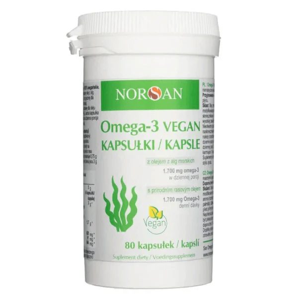 Omega-3 VEGAN (80 Kapseln) Norsan