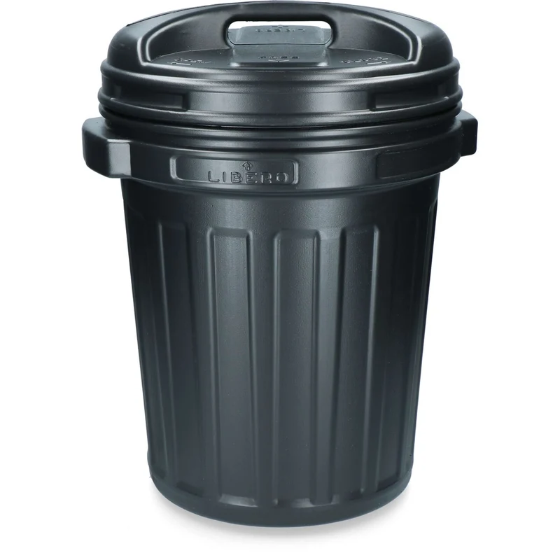 Futtertonne mit Drehverschluß 40L Schwarz