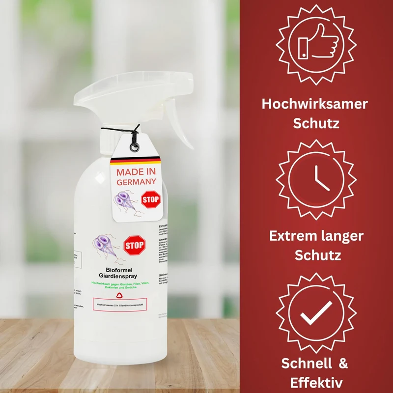 Giardien Spray und Wischkonzentrat