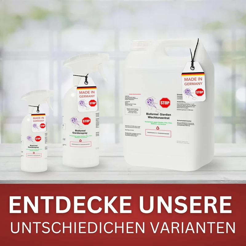 Giardien Spray und Wischkonzentrat
