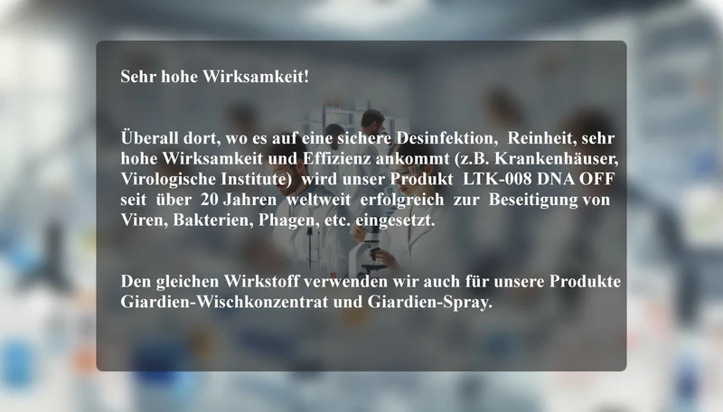 Giardien Spray und Wischkonzentrat