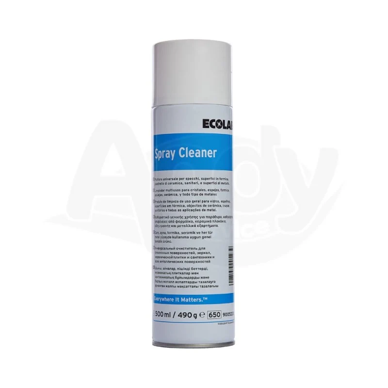 Detergente universale in schiuma spray a base ammoniacale Ecolab Spray Cleaner 12x500 ml DISPONIBILE IN 7 GIORNI LAVORATIVI