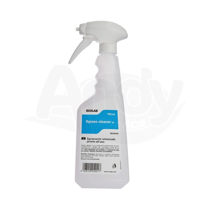 Sgrassante profumato pronto all'uso per cucina Ecolab Sgrass Cleaner G8 12x750 ml DISPONIBILE IN 7 GIORNI LAVORATIVI