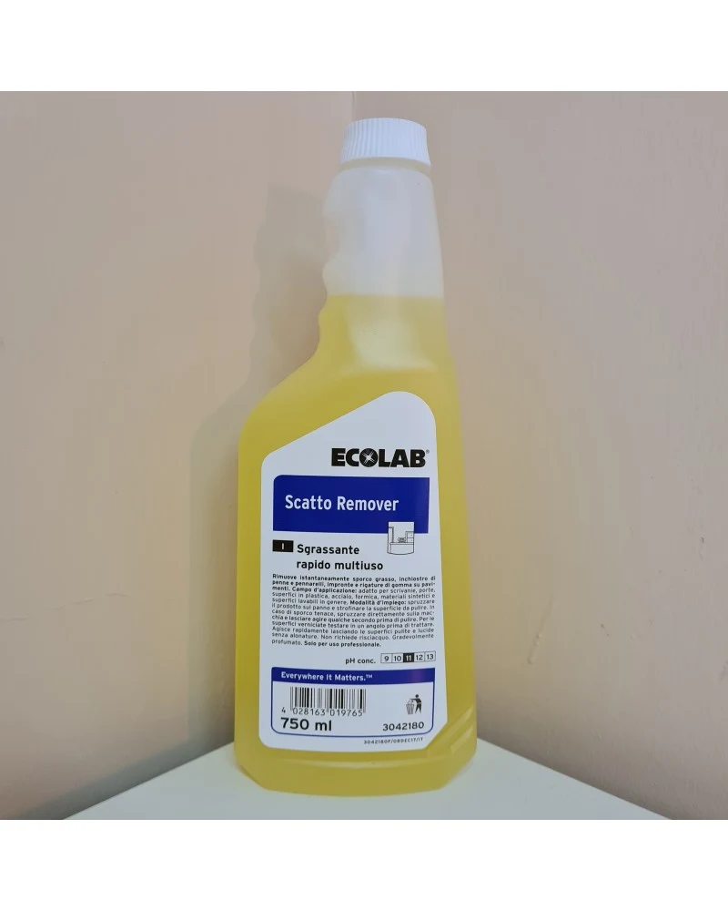 Detergente rapido per inchiostro e pennarelli Ecolab Scatto Remover 750 ml DISPONIBILE IN 7 GIORNI LAVORATIVI