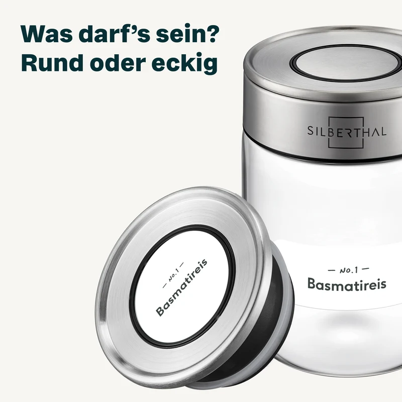 162 Vorratsgläser Etiketten Rund