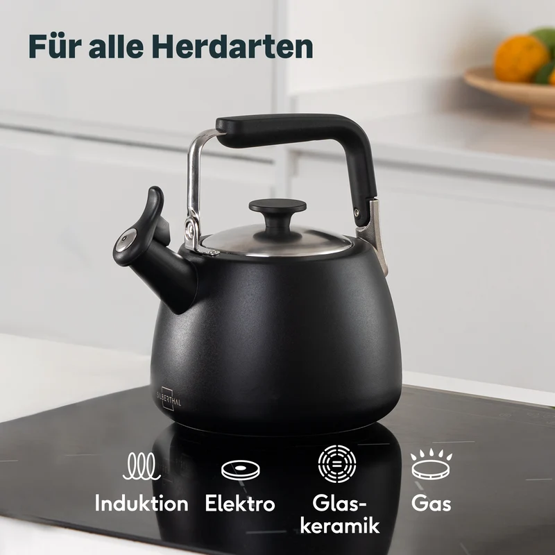 Teekanne mit Wasserkessel & Aufbewahrungsdose Set