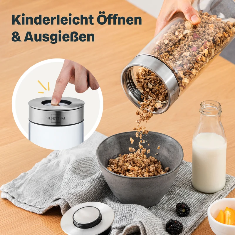 Teekanne mit Wasserkessel & Vorratsglas Set