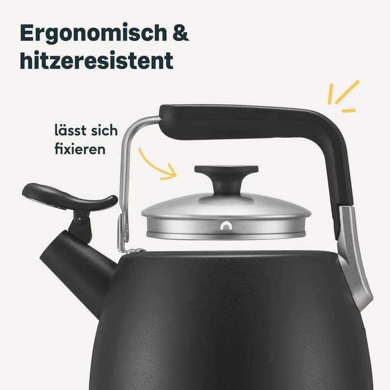 Wasserkessel 1,9 Liter - schwarz