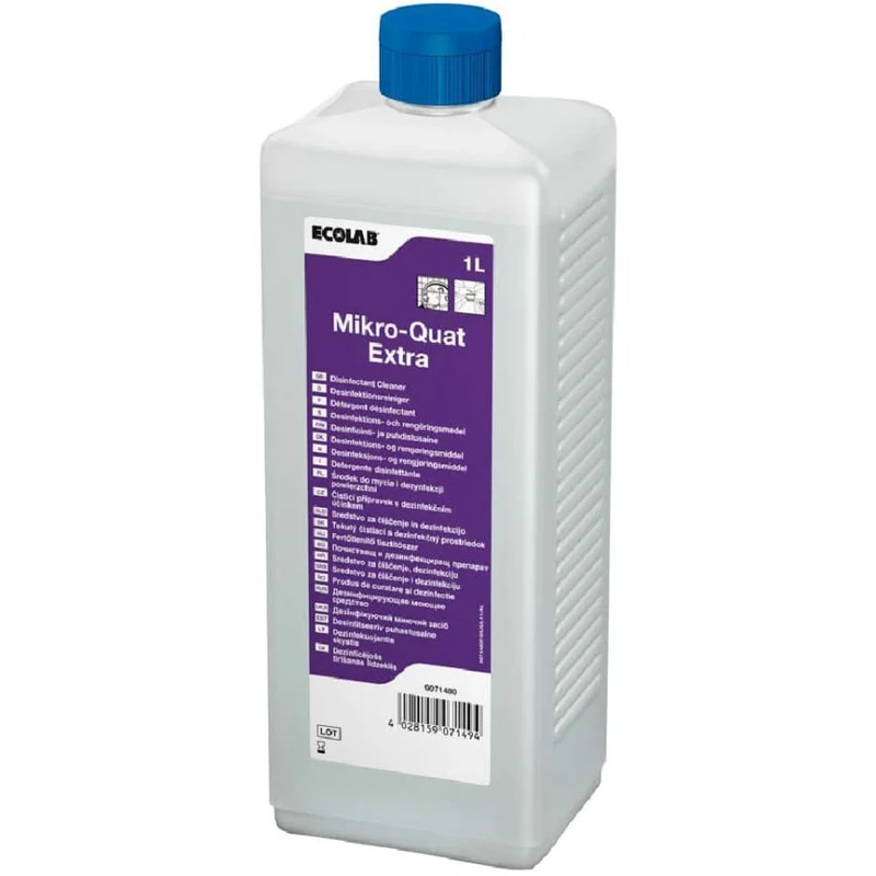 Detergente disinfettante a base di quaternari d'ammonio Ecolab Mikro-Quat Extra 4x1 litro DISPONIBILE IN 7 GIORNI LAVORATIVI