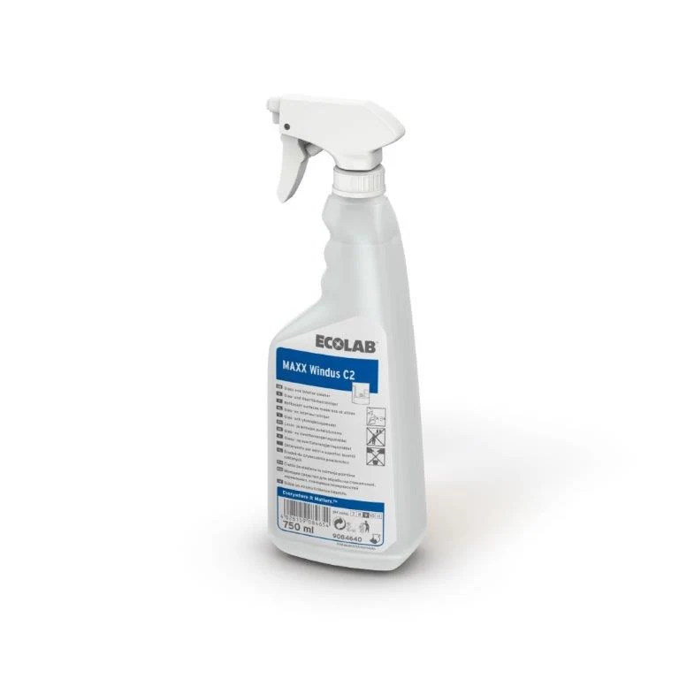 Detergente Ecolabel per vetri e superfici Ecolab MAXX Windus C2 750 ml DISPONIBILE IN 7 GIORNI LAVORATIVI