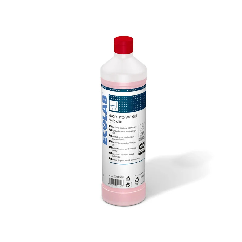 Detergente gel sinbiotico Ecolabel per WC Ecolab MAXX Into WC Gel Synbiotic 1 litro DISPONIBILE IN 7 GIORNI LAVORATIVI