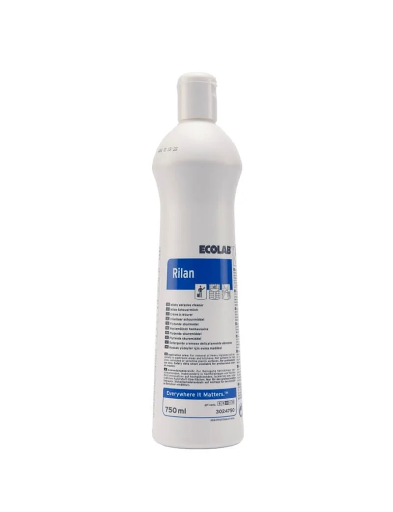 Detergente cremoso abrasivo per superfici dure Ecolab Rilan 750 ml DISPONIBILE IN 7 GIORNI LAVORATIVI