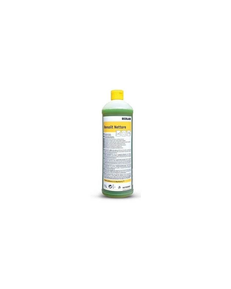 Sgrassante profumato a base ammoniacale per tutte le superfici Ecolab Renolit Nettore 12x1 litro DISPONIBILE IN 7 GIORNI LAVORATIVI