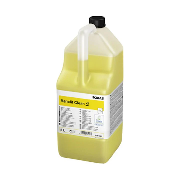 Sgrassante concentrato Ecolabel per cucina Ecolab Renolit Clean S 2x5 litri DISPONIBILE IN 7 GIORNI LAVORATIVI
