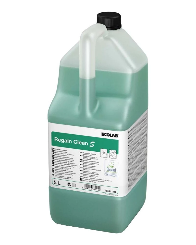 Detergente neutro Ecolabel per pavimenti della cucina Ecolab Regain Clean S 2x5 litri DISPONIBILE IN 7 GIORNI LAVORATIVI