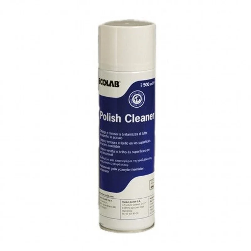 Detergente lucidante per acciaio inox e metalli Ecolab Polish Cleaner 12x500 ml DISPONIBILE IN 7 GIORNI LAVORATIVI