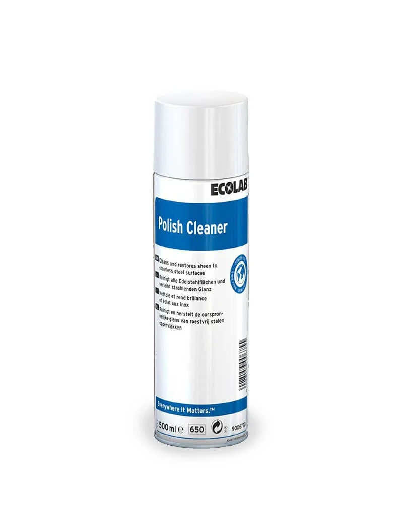 Detergente lucidante per acciaio inox e metalli Ecolab Polish Cleaner 12x500 ml DISPONIBILE IN 7 GIORNI LAVORATIVI