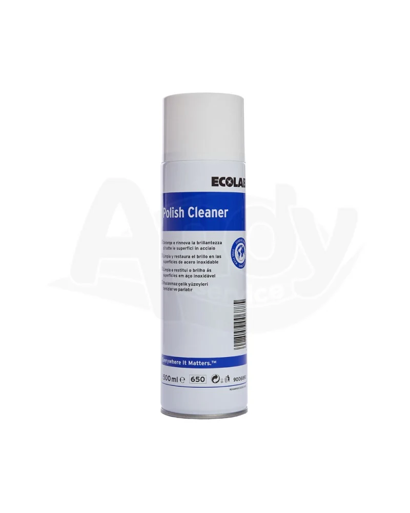 Detergente lucidante per acciaio inox e metalli Ecolab Polish Cleaner 500 ml DISPONIBILE IN 7 GIORNI LAVORATIVI