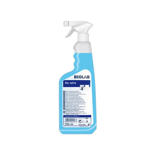 Detergente per vetri e superfici lavabili Ecolab Per Vetro 750 ml DISPONIBILE IN 7 GIORNI LAVORATIVI