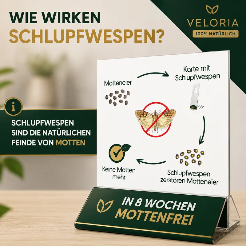 VELORIA Schlupfwespen gegen Lebensmittelmotten