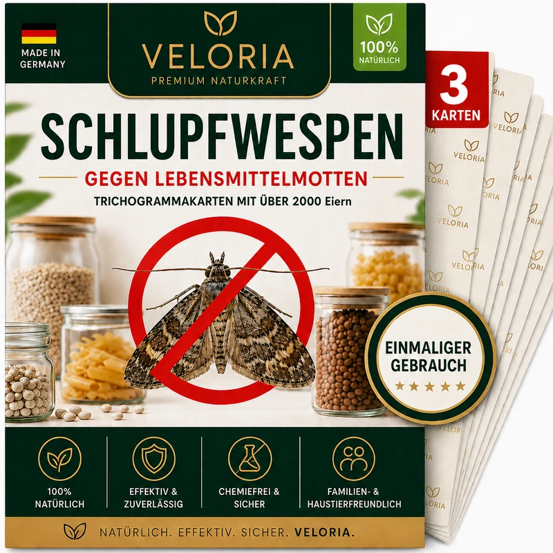 VELORIA Schlupfwespen gegen Lebensmittelmotten
