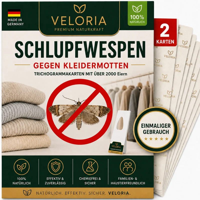 VELORIA Schlupfwespen gegen Kleidermotten