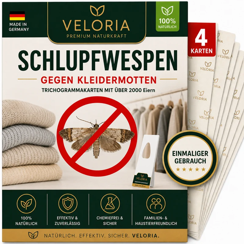 VELORIA Schlupfwespen gegen Kleidermotten