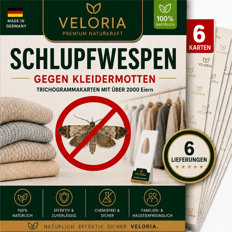 VELORIA Schlupfwespen gegen Kleidermotten