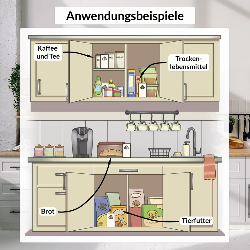 Trichobest® gegen Lebensmittelmotten Komplettbehandlung (3 Lieferungen)