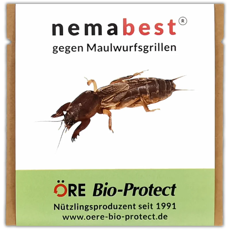nemabest® SC Nematoden gegen Maulwurfsgrillen / Werren im Rasen, Gemüse, Kartoffeln oder Kräutern