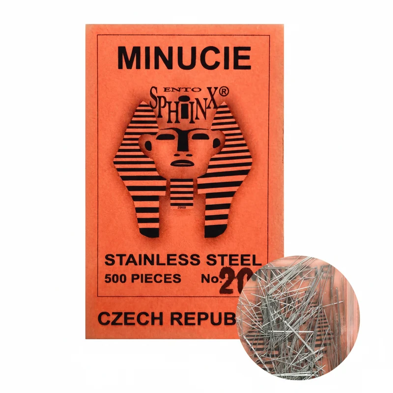 Minucie Label Pins - Stainless Steel Data Label Mounting Pins, Box of 500