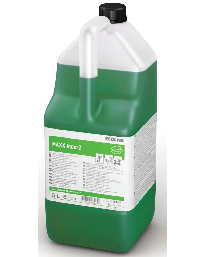 Detergente manutentore Ecolabel per pavimenti Ecolab MAXX Indur S 2x5 litri DISPONIBILE IN 7 GIORNI LAVORATIVI