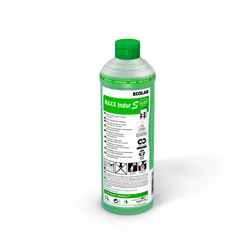 Detergente manutentore Ecolabel per pavimenti Ecolab MAXX Indur S 1 litro DISPONIBILE IN 7 GIORNI LAVORATIVI