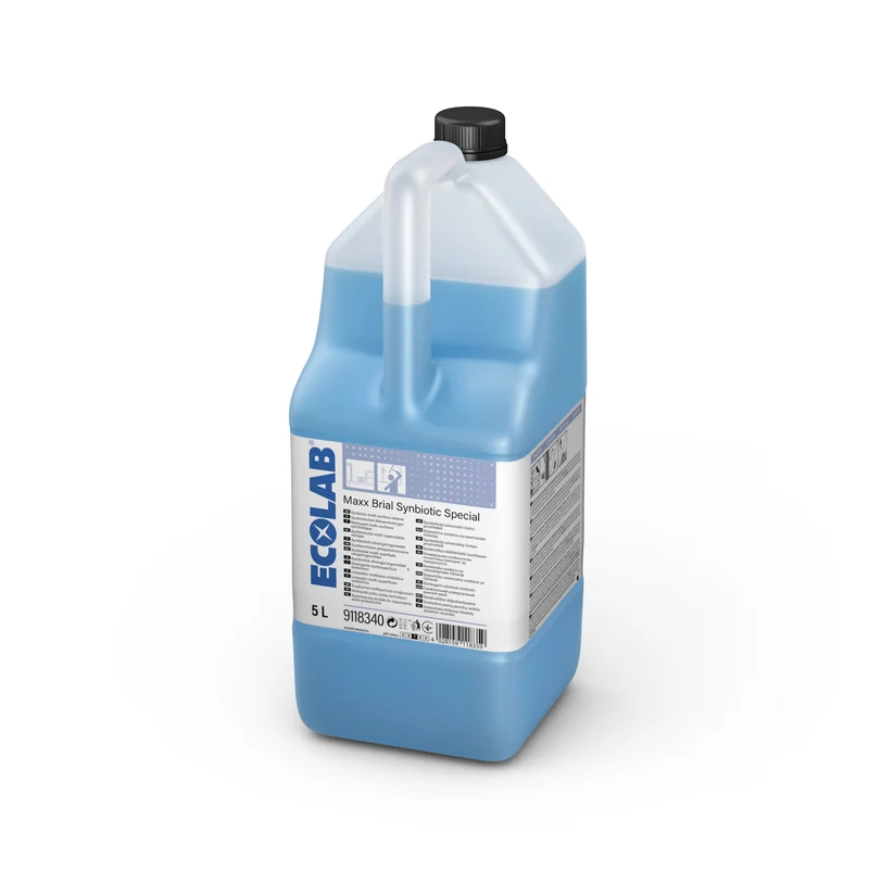 Detergente sinbiotico per superfici e vetri Ecolab MAXX Brial Synbiotic Special 5 litri DISPONIBILE IN 7 GIORNI LAVORATIVI