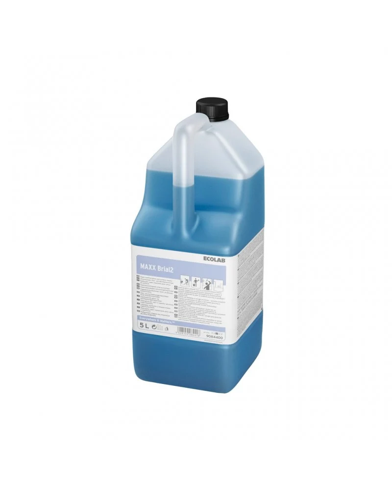 Detergente neutro universale Ecolabel per superfici e vetri Ecolab MAXX Brial S 2x5 litri DISPONIBILE IN 7 GIORNI LAVORATIVI