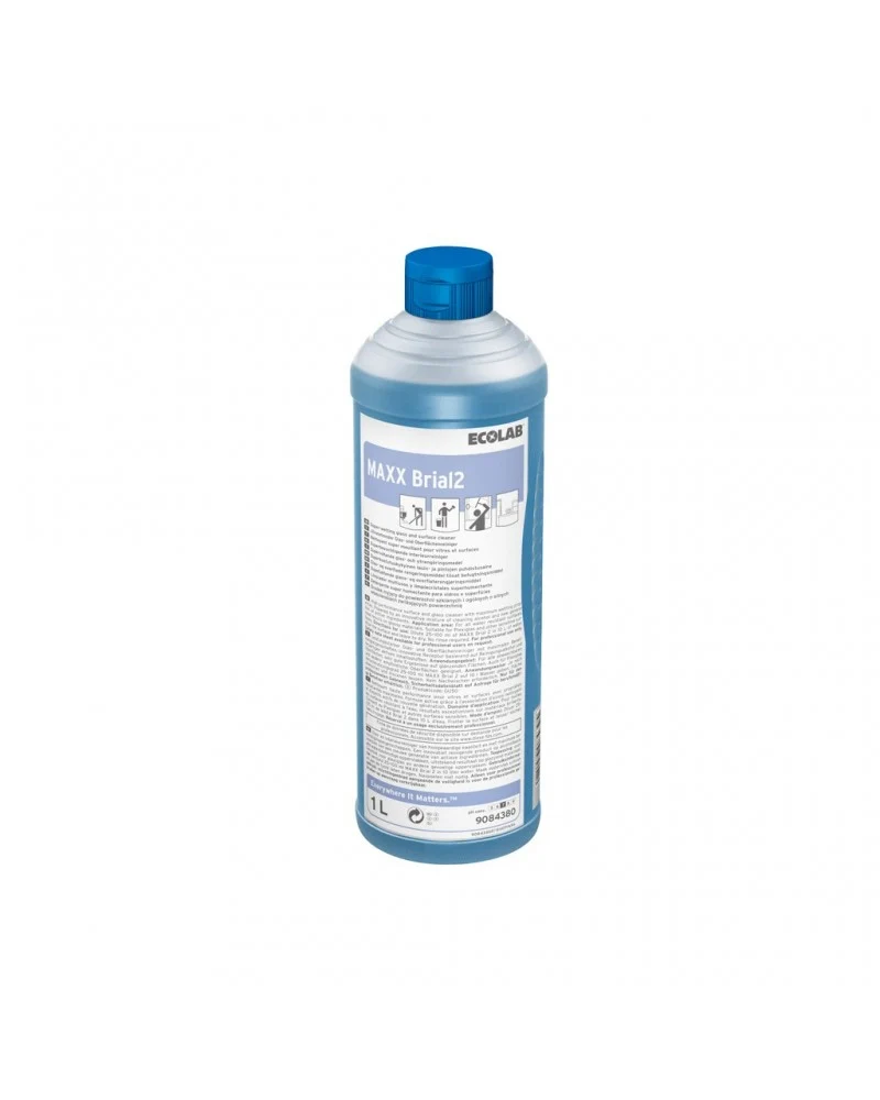 Detergente neutro universale Ecolabel per superfici e vetri Ecolab MAXX Brial S 1 litro DISPONIBILE IN 7 GIORNI LAVORATIVI
