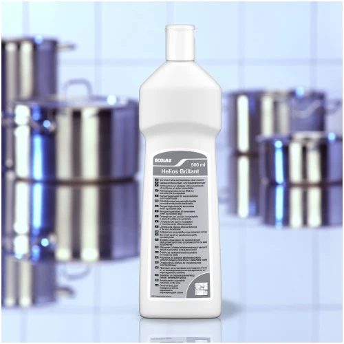 Detergente acido per acciaio e vetroceramica Ecolab Helios Brillant 6x500 ml DISPONIBILE IN 7 GIORNI LAVORATIVI