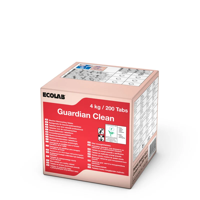 Pastiglie Ecolabel per lavastoviglie Ecolab Guardian Clean 200 pastiglie DISPONIBILE IN 7 GIORNI LAVORATIVI