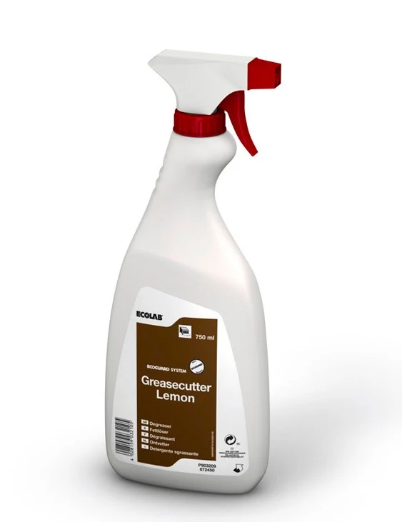 Sgrassante profumato pronto all'uso per forni e piastre Ecolab Greasecutter Lemon 6x750 ml DISPONIBILE IN 7 GIORNI LAVORATIVI