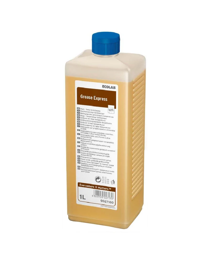 Sgrassante pronto all'uso per forni e piastre a caldo Ecolab Grease Express 1 litro DISPONIBILE IN 7 GIORNI LAVORATIVI