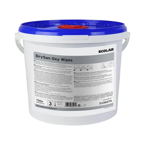 Salviette detergenti disinfettanti monouso per superfici Ecolab DrySan Oxy Wipes 700 pezzi DISPONIBILE IN 7 GIORNI LAVORATIVI