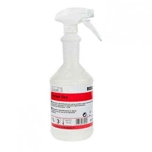 Detergente sanitizzante pronto all'uso a base di perossido di idrogeno Ecolab DrySan Oxy 1 litro DISPONIBILE IN 7 GIORNI LAVORATIVI