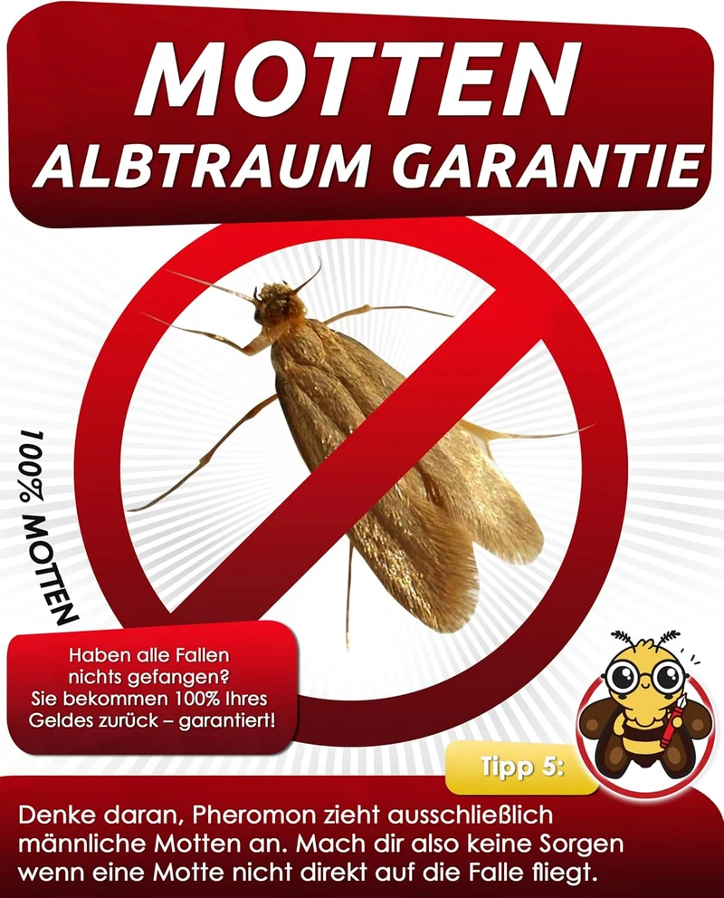 PIC Kleidermottenfalle 8x