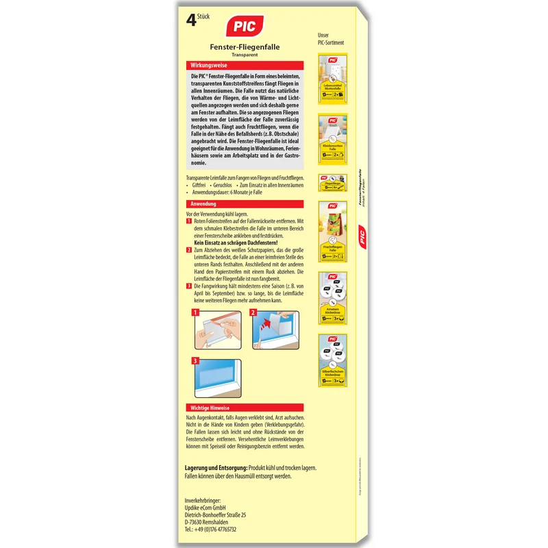 PIC Fenster Fliegenfalle