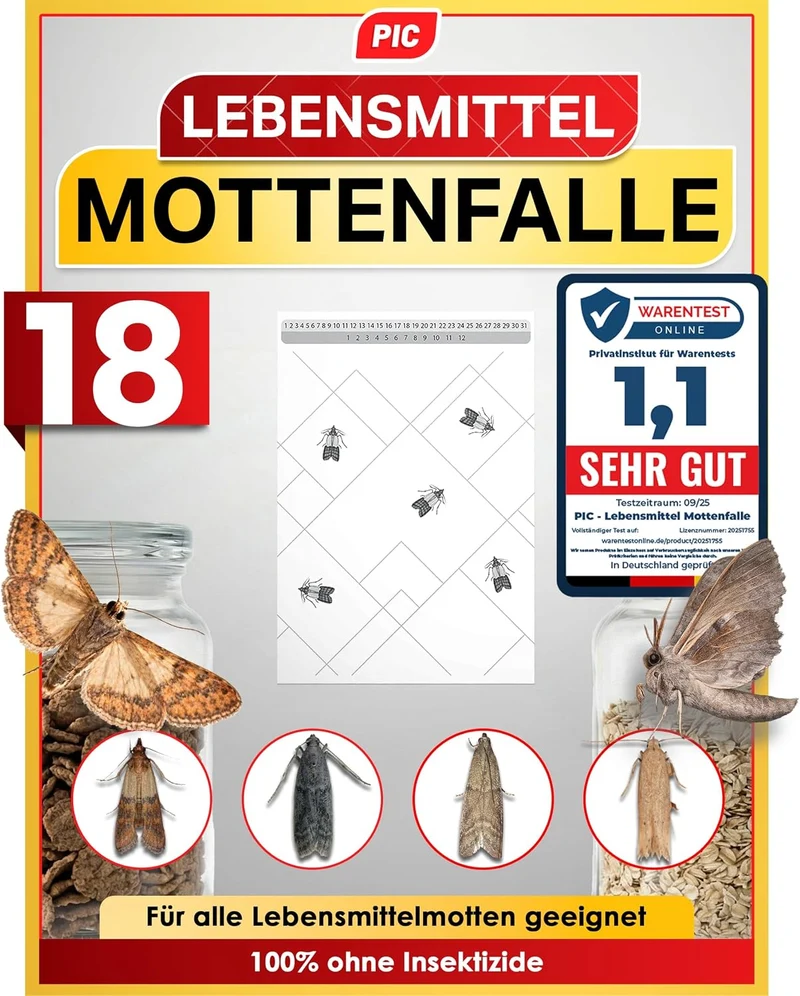 PIC Lebensmittelmottenfallen – 18 Stück