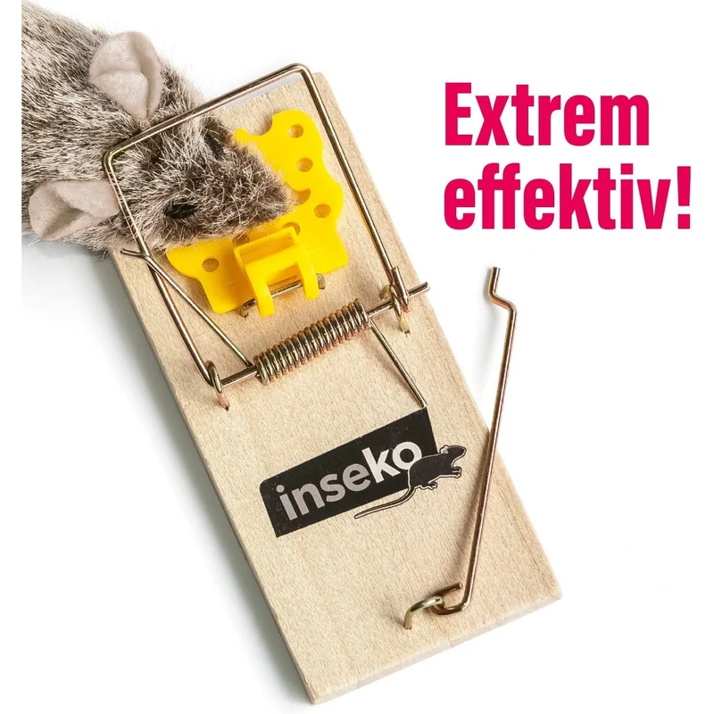 8x inseko Holz Mausefallen