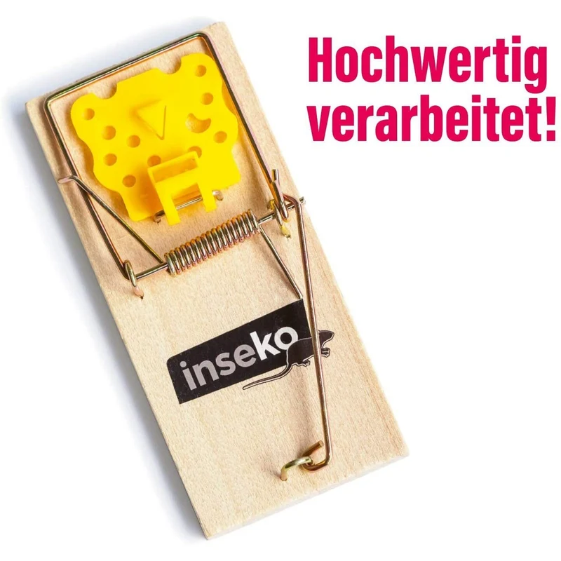 8x inseko Holz Mausefallen