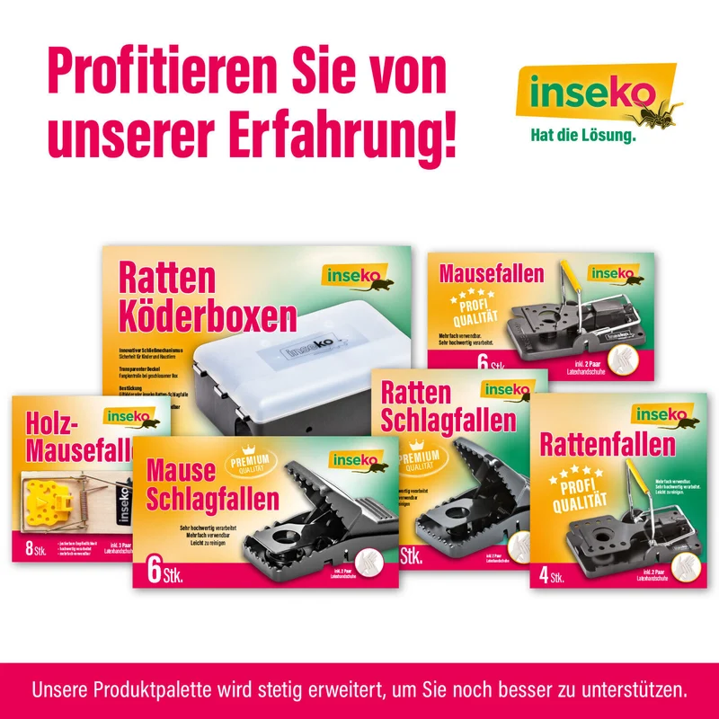 6x inseko Premium Mause-Schlagfallen