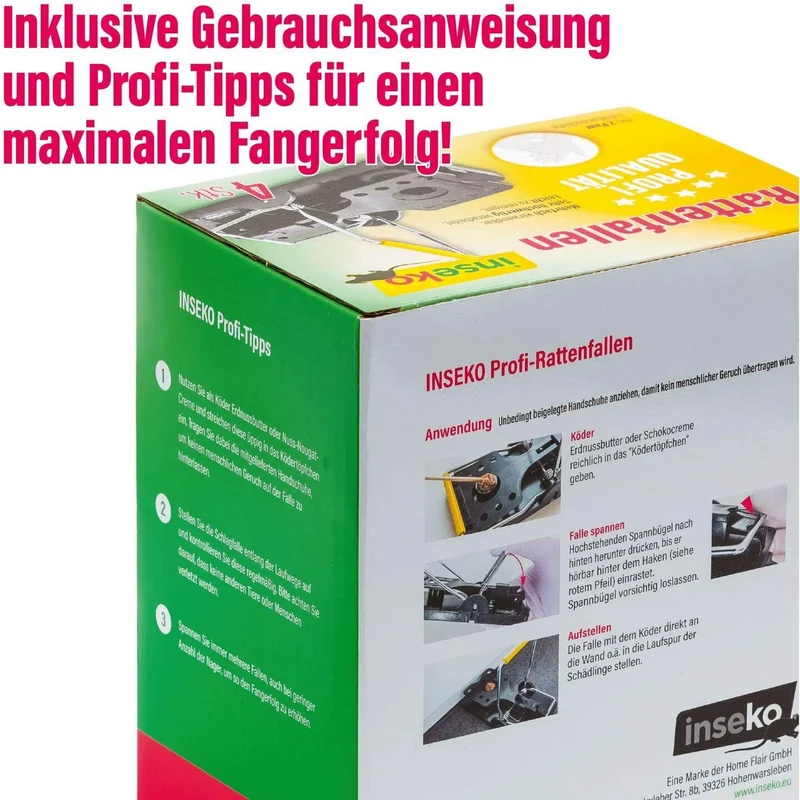 4x inseko Profi Rattenfallen