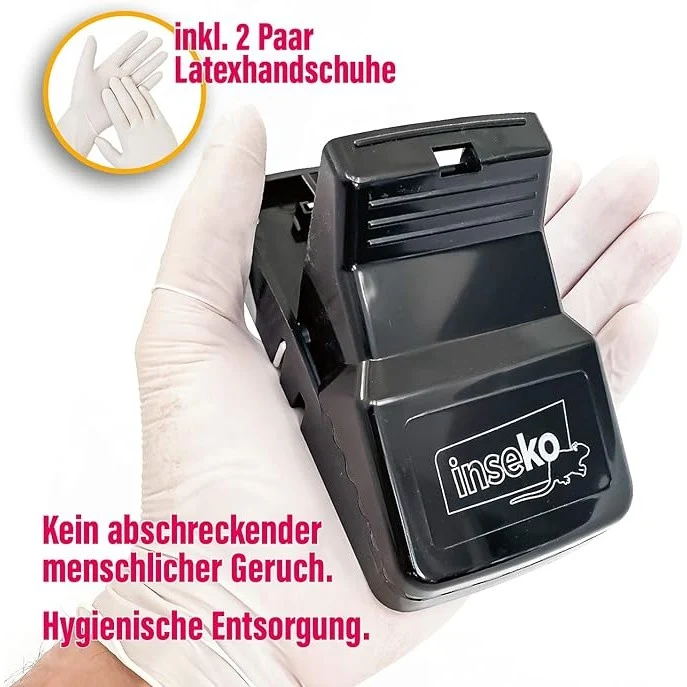 4x inseko Premium- Ratten- Schlagfalle